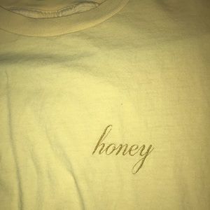 Brandy Melville yellow honey shirt